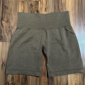 Brown seamless NVGTN shorts